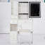 Petit meuble-lavabo 29,2 po avec tabouret de bureau et tabouret-63880048