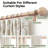 Wood Curtain Rods for Windows, 1 Inch Adjustable Heavy Duty Drapery Rod with Imitation Wood Grain and Decorative Leaf Pattern Finials, Boho Style-448740188-448740191