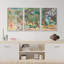 Rustique campagne aquarelle pastel vibrant 3 pièces-91874826-91874827
