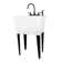 22.88 in. L x 23.5 in. W Free Standing Laundry Sink with Faucet