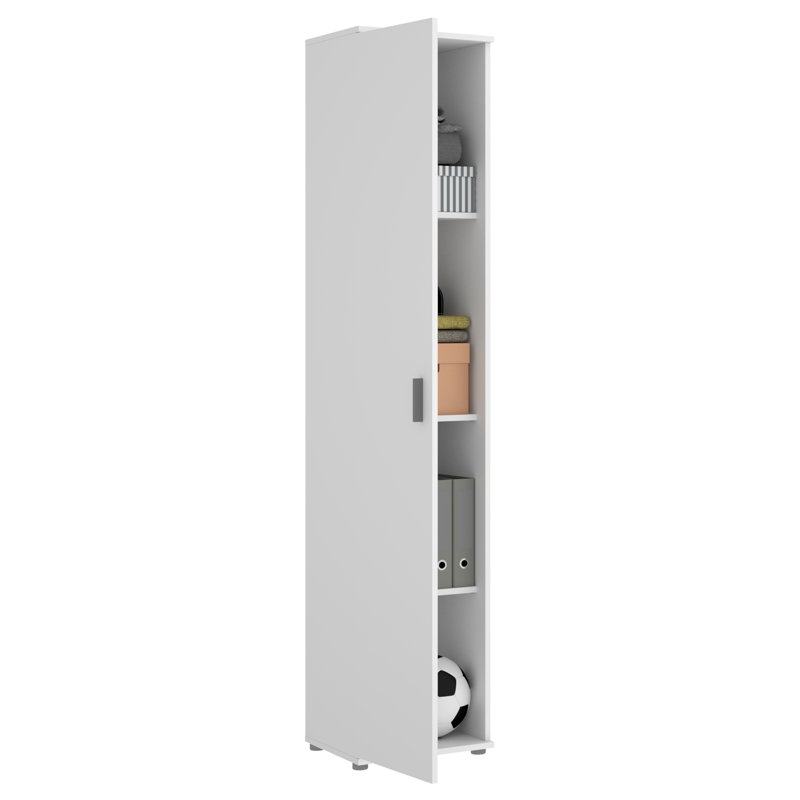 Dominica 1 Door Manufactured Wood Wardrobe