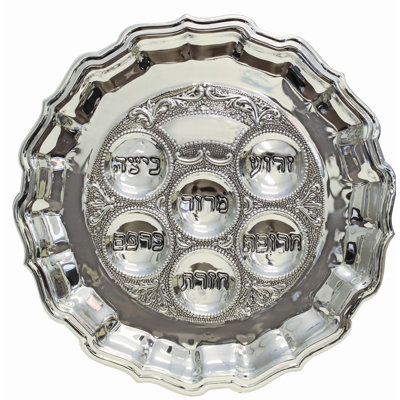 Stainless Steel Seder Plates And Sets