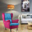 Calton Velvet Wingback Chair