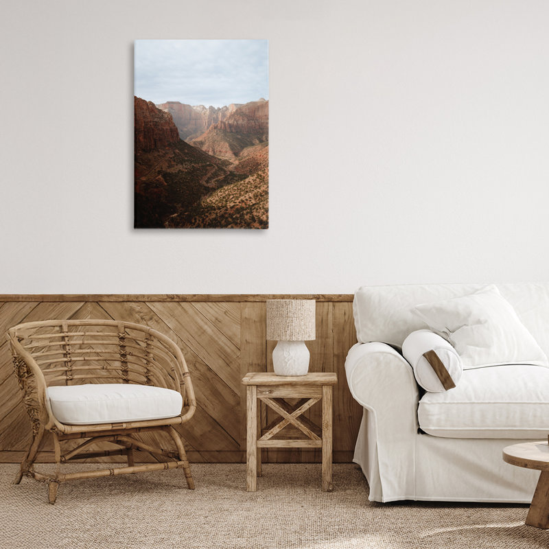 Toile Vast Canyon Zion Park, conception de Jade Sharp Photo, H 24 po x l 16 po