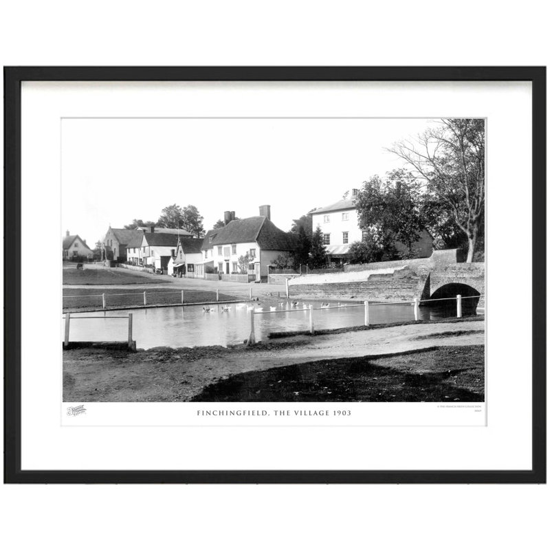 Finchingfield, The Village 1903 by Francis Frith - Single Picture Frame Print, 28cm H x 36cm W x 2.3cm D