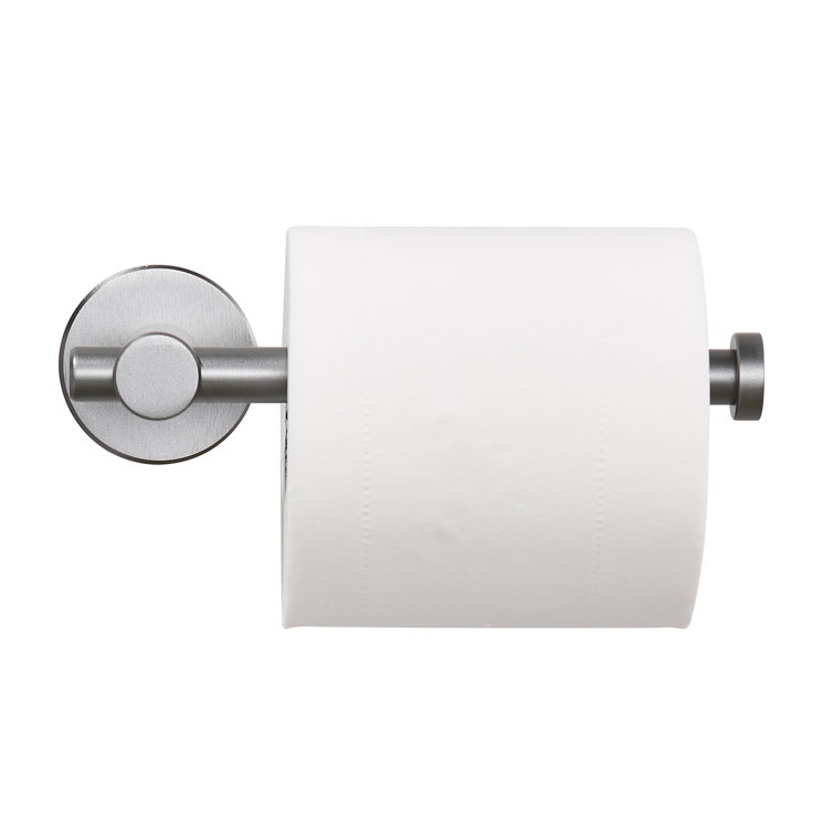 Interbath Wall Mounted Single Arm Toilet Paper Holder in Stainless Steel Brushed Gold (Set of 2)