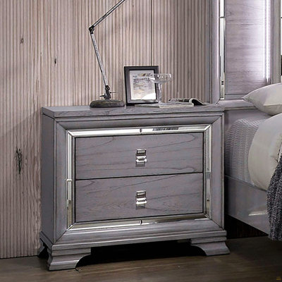 1Pc Nightstand Solidwood Dovetail Drawers