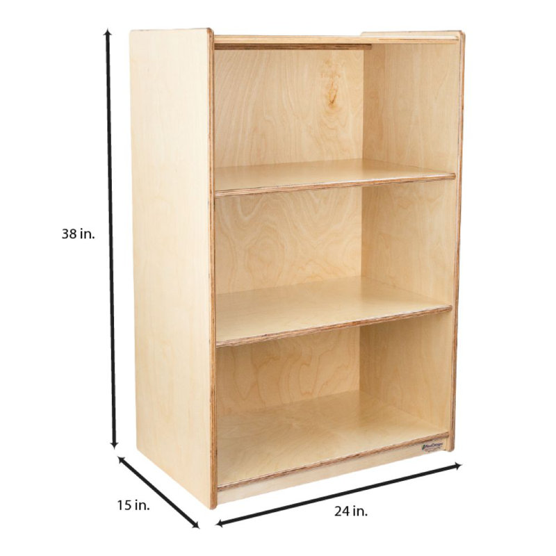 Mobile Birch Storage with (3) Shelves