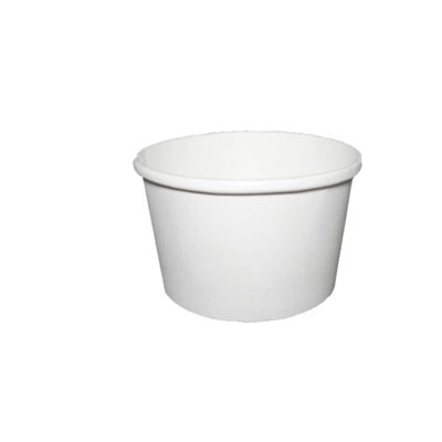 Ecoquality 8Oz White Paper Soup Containers - Paper Ice Cream Cups,  Disposable Dessert Bowls For Cold, And Frozen Yogurt Cups (500)