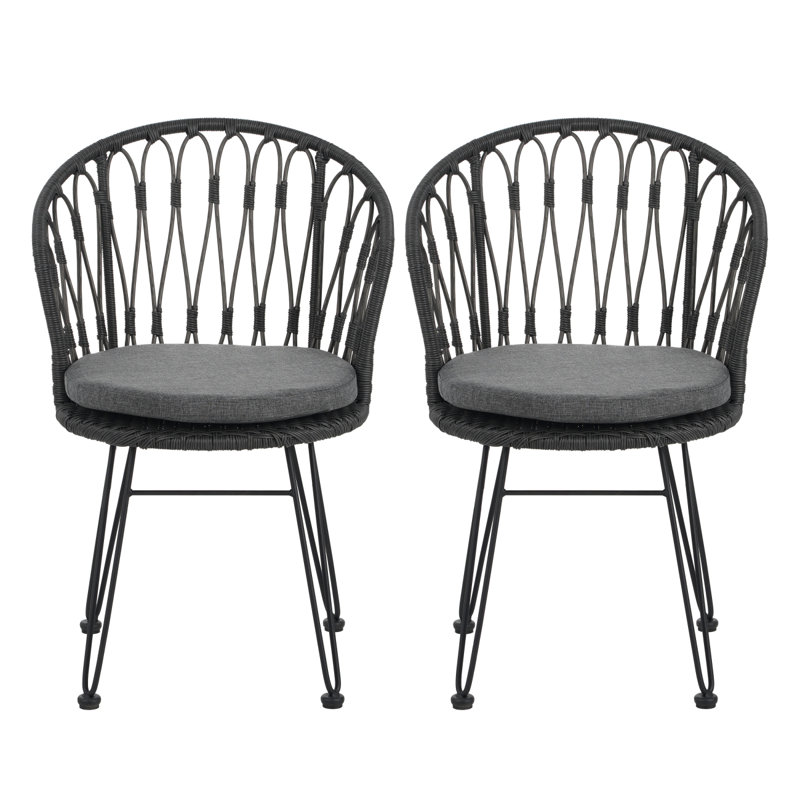 TAVON CHAIR, 2PCS avec 2 coussins, gris