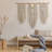  Macrame Boho-style Fabric Hand Woven Cotton Wall Hanging 43"Wx32"L