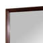 Miroir Leeanah au fini cerisier brun