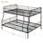 Full XL Over Queen Metal Bunk Bed-698534299