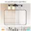 Luminaire de miroir de salle de bain moderne à 4 lumières 24 po - Verre blanc givré avec cadre en fer noir-1272795467-1272795470