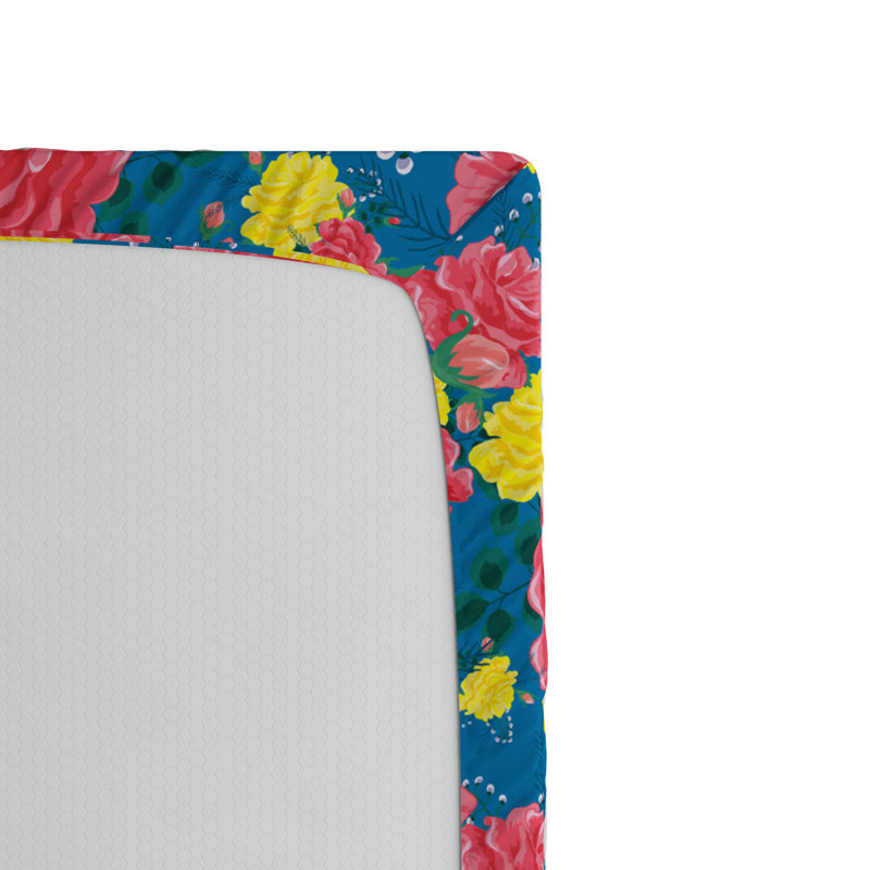Microfiber Floral Fitted Sheet, Twin XL Fitted Sheet
