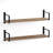 Ternate 2 Piece Paulownia Bracket Shelf