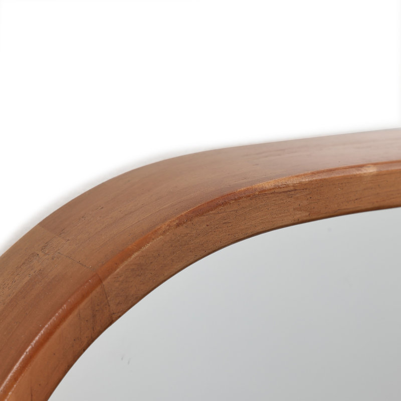 Brindell Solid Wood Frame Rectangle Mirror