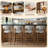 Upholstered Solid Wood Barstool Chair-848253282