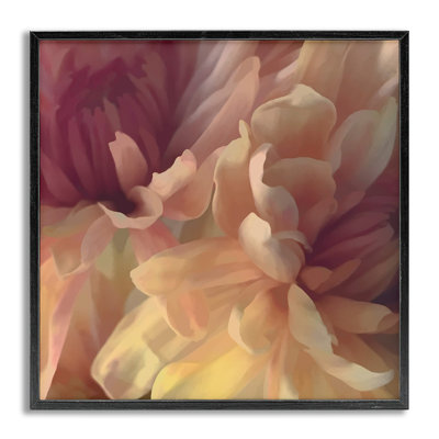 «Curling Dahlia Petals», estampe numérique encadrée par David Pollard