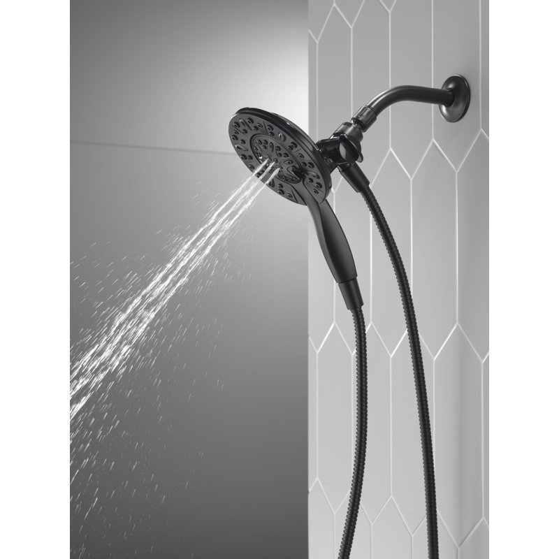 In2ition 4-Setting Two-in-One Shower, Matte Black, 1.75 GPM