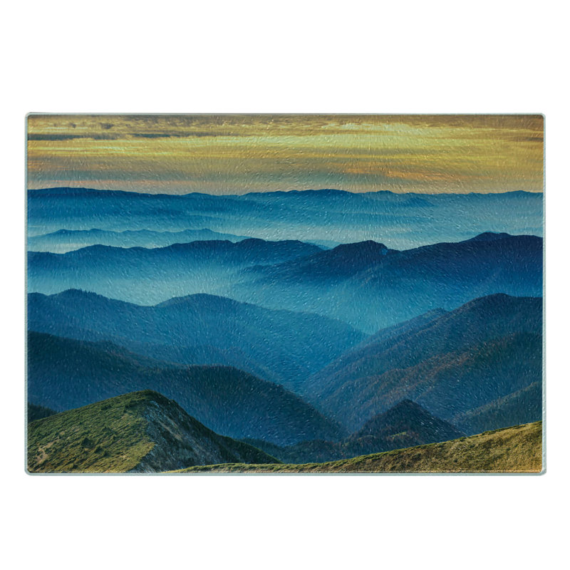 Planche à découper en verre trempé d'Ambesonne Appalachian