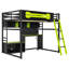 Lit mezzanine en bois avec bureau-185885964