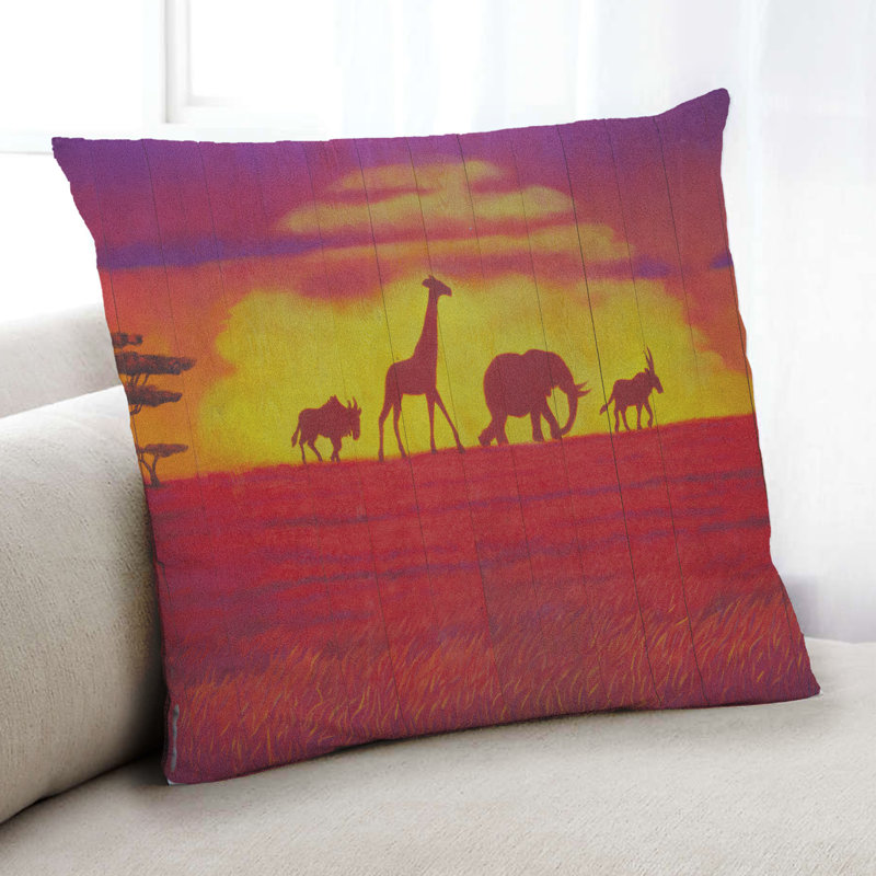 Coussin décoratif animaux Elephant 2, Microsuède