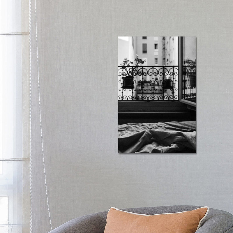 Balcon - photographie sur toile tendue, H 26 po x l 18 po x 1,5 po