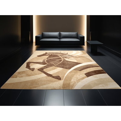 Tapis moelleux moelleux Art Deco Marvine Nuckelavee