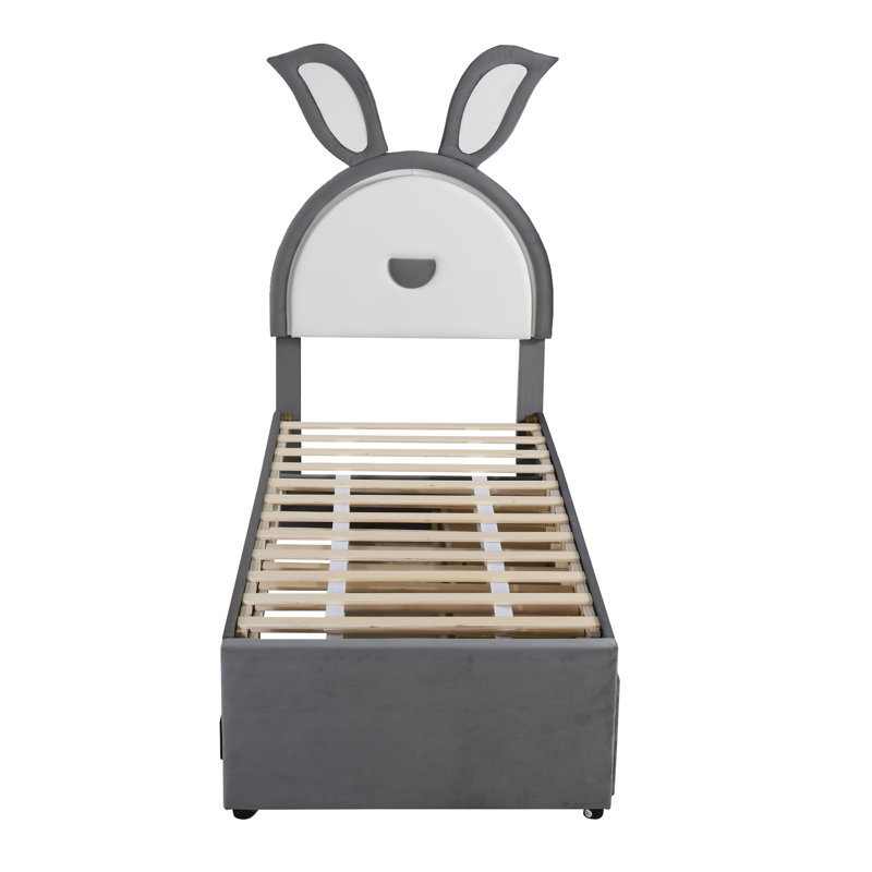 Tobler Upholstered Storage Bed, Grey