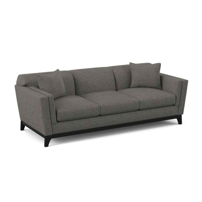 Zabriel Upholstered 92'' Sofa, Thrillist Graphite Sustain®