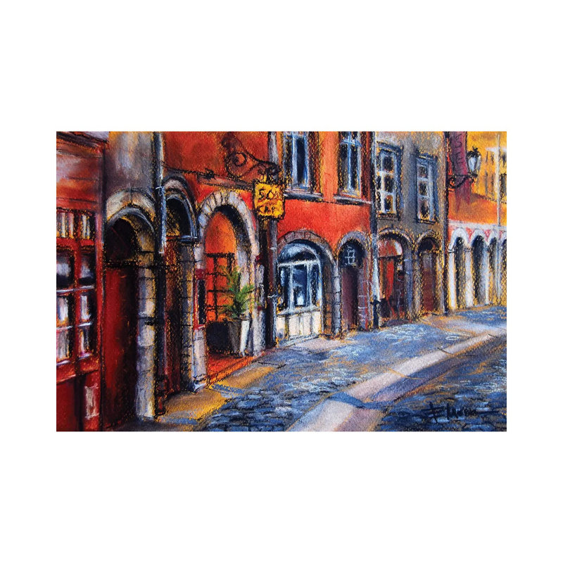 Colors Of Lyon II by Mona Edulesco - Wrapped Canvas Painting, 30.48 cm H x 45.72 cm W