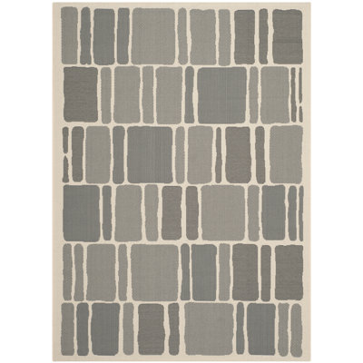 Barraza Geometric Beige/Anthracite Area Rug