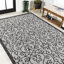 Tapis d'intérieur / extérieur gris clair / noir Deronte-900517437