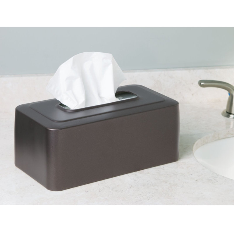 Bronze Steel Rectangular Tissue Box Cover for Bathroom and Bedroom