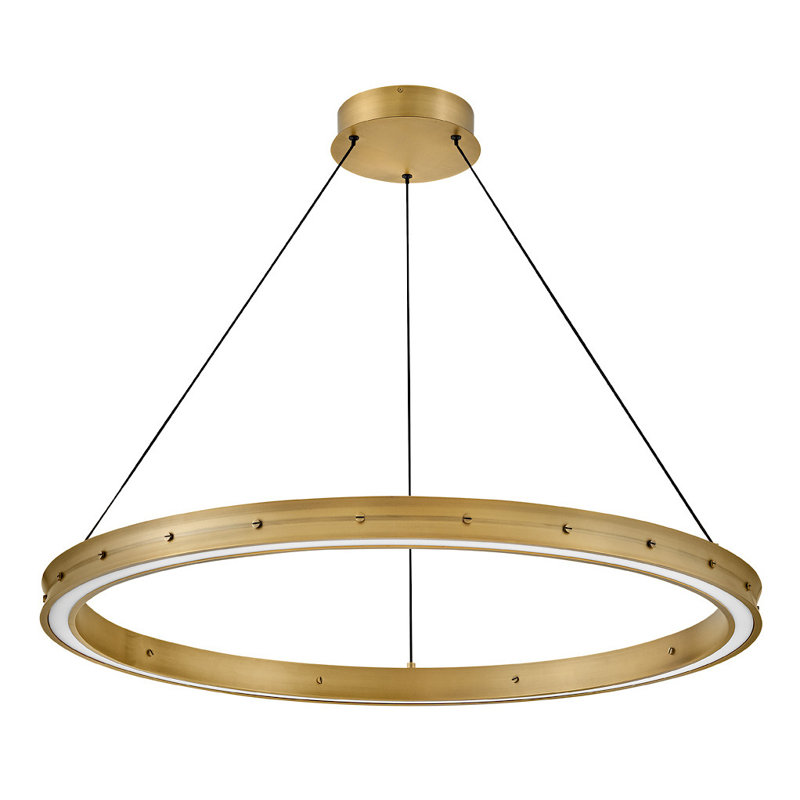 ALTHEA Chandelier, Lacquered Brass, 22.25" H x 26" W x 26" D
