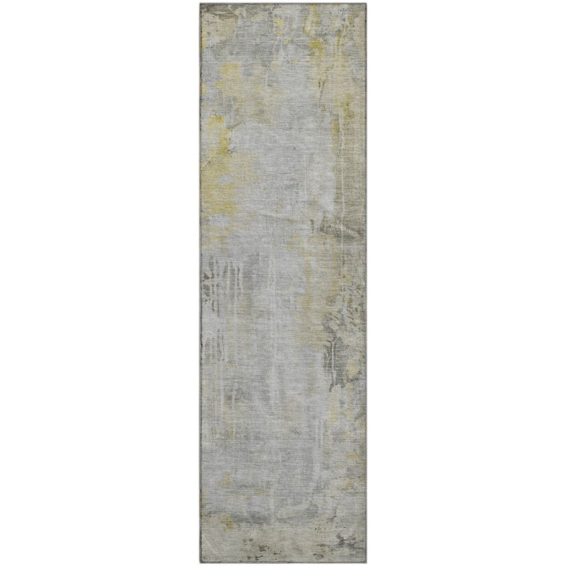 Premium Machine Washable Kelton AMF1233 Abstract Rug, Runner 2'3" x 7'6"