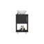 Meuble-lavabo simple avec lavabo, tablette ouverte et armoire à une porte (PAS DE ROBINET INCLUS)