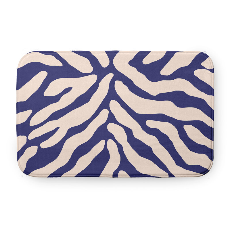 Tapis de bain Flora and Fauna, L 17 po x L 24 po, Mauve