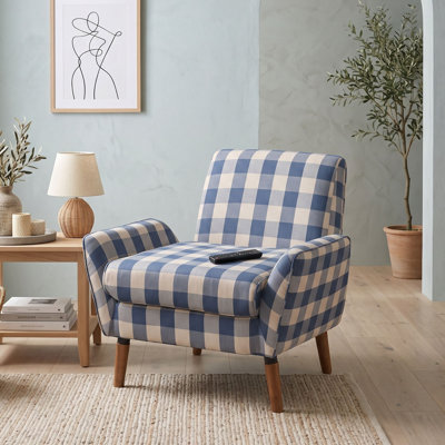 Fauteuil d'appoint rembourré avec pieds