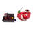  Fabriche Christmas Figurine, Santa with Barbecue Grill, 10.75in (Set of 2)