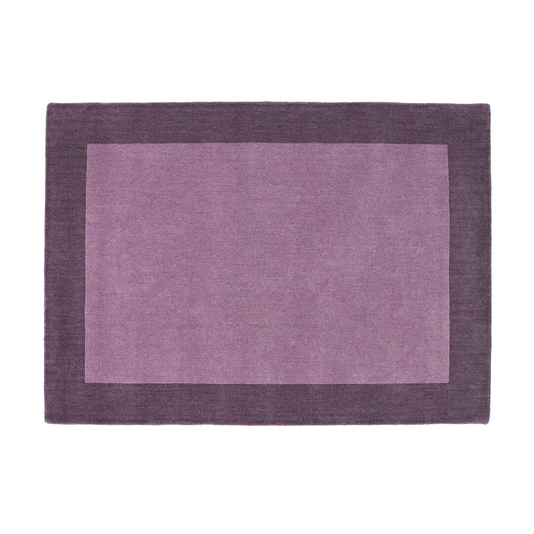 Teppich Dunnell aus Wolle in Mauve