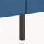Grand lit plateforme tapissier, cadre de chambre à coucher facile à assembler, bleu foncé-129037840