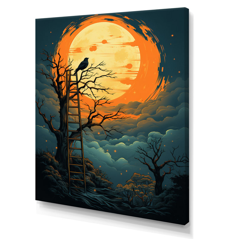 «Bird Climbing The Sky» sur toile, H 20 po x l 12 po x P 1 po, Toile tendue