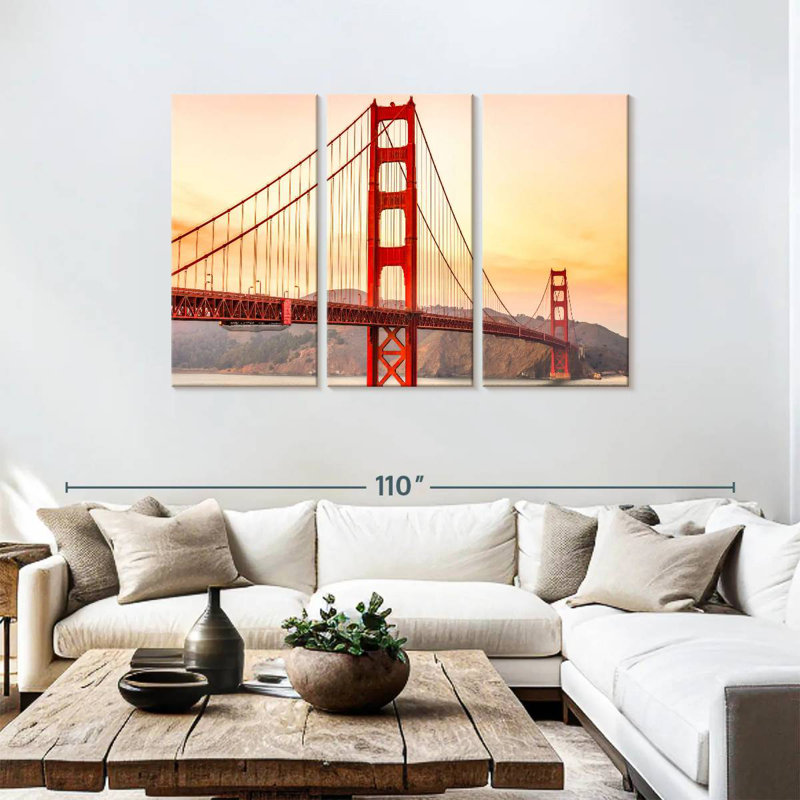 Lilie Golden Gate Bridge Structure, 48" H x 74" W