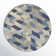 Hand Tufted Graphic Rug, Blue/Ivory