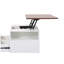 Table basse 45,5 "avec plateau relevable Luna, 2 tiroirs Luna