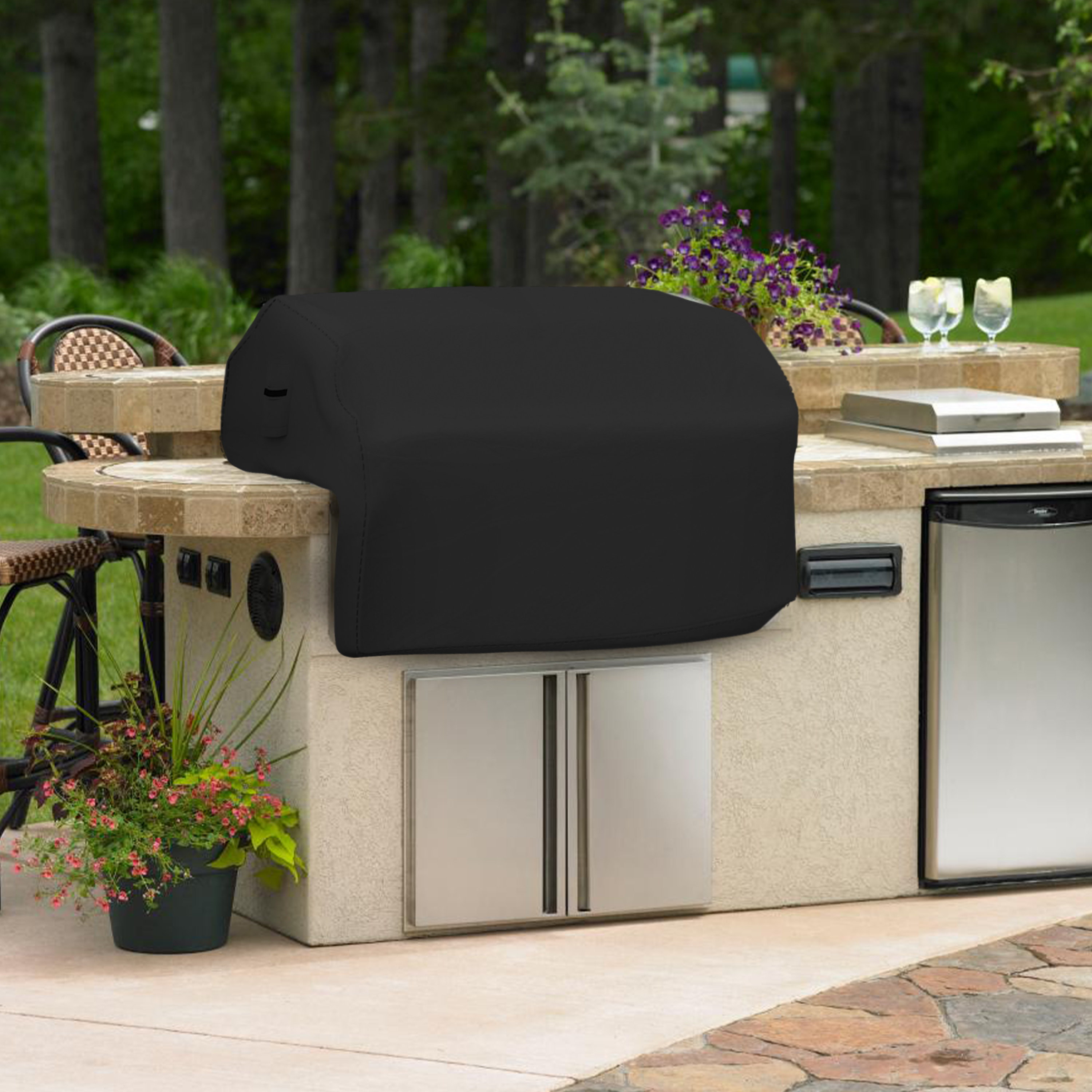 Covers & All Heavy Duty Waterproof Built in Grill Cover, Outdoor WaterResistant Island BBQ