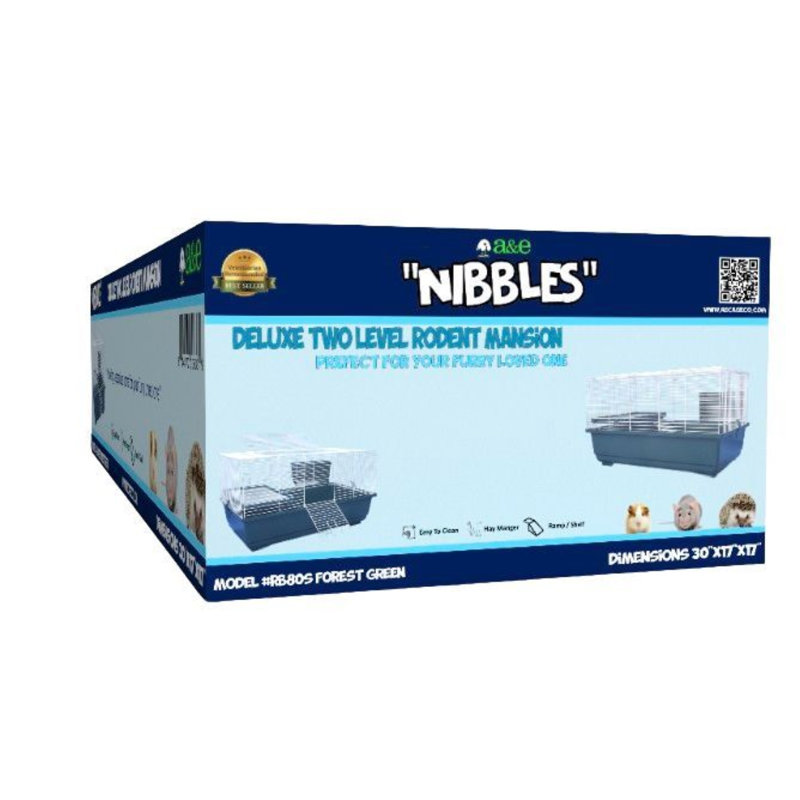 Cage pour petits animaux avec rampe