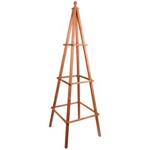 77'' H x 24'' W Wood Obelisk Trellis